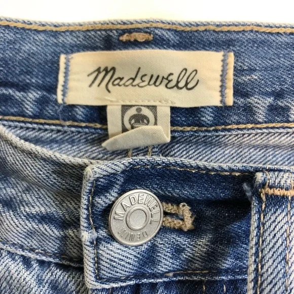 Madewell Women high waisted Distressed The Perfect Vintage Jean sz 26 in EUC - Picture 7 of 8